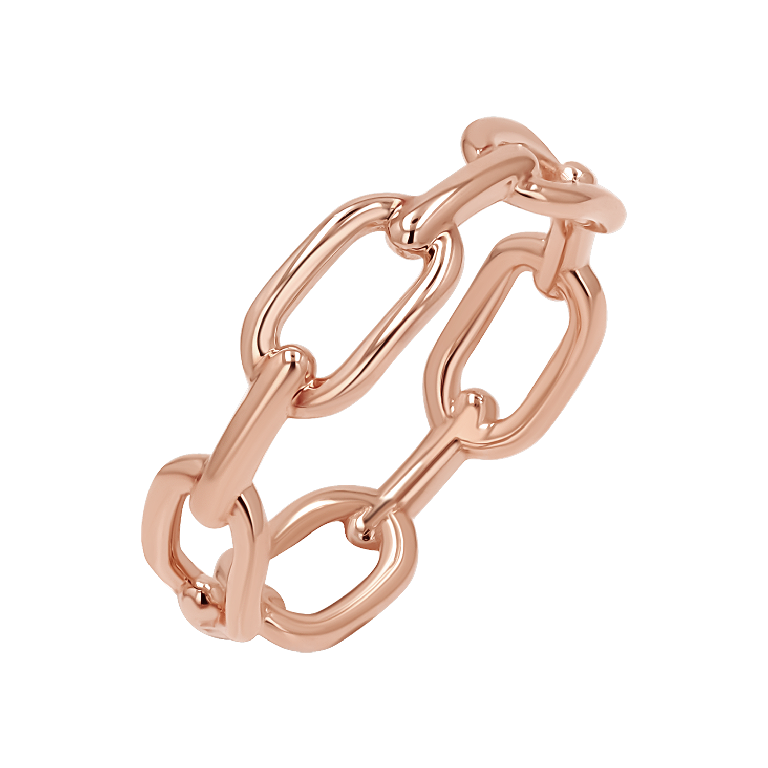 Wide Paper Clip Link Ring