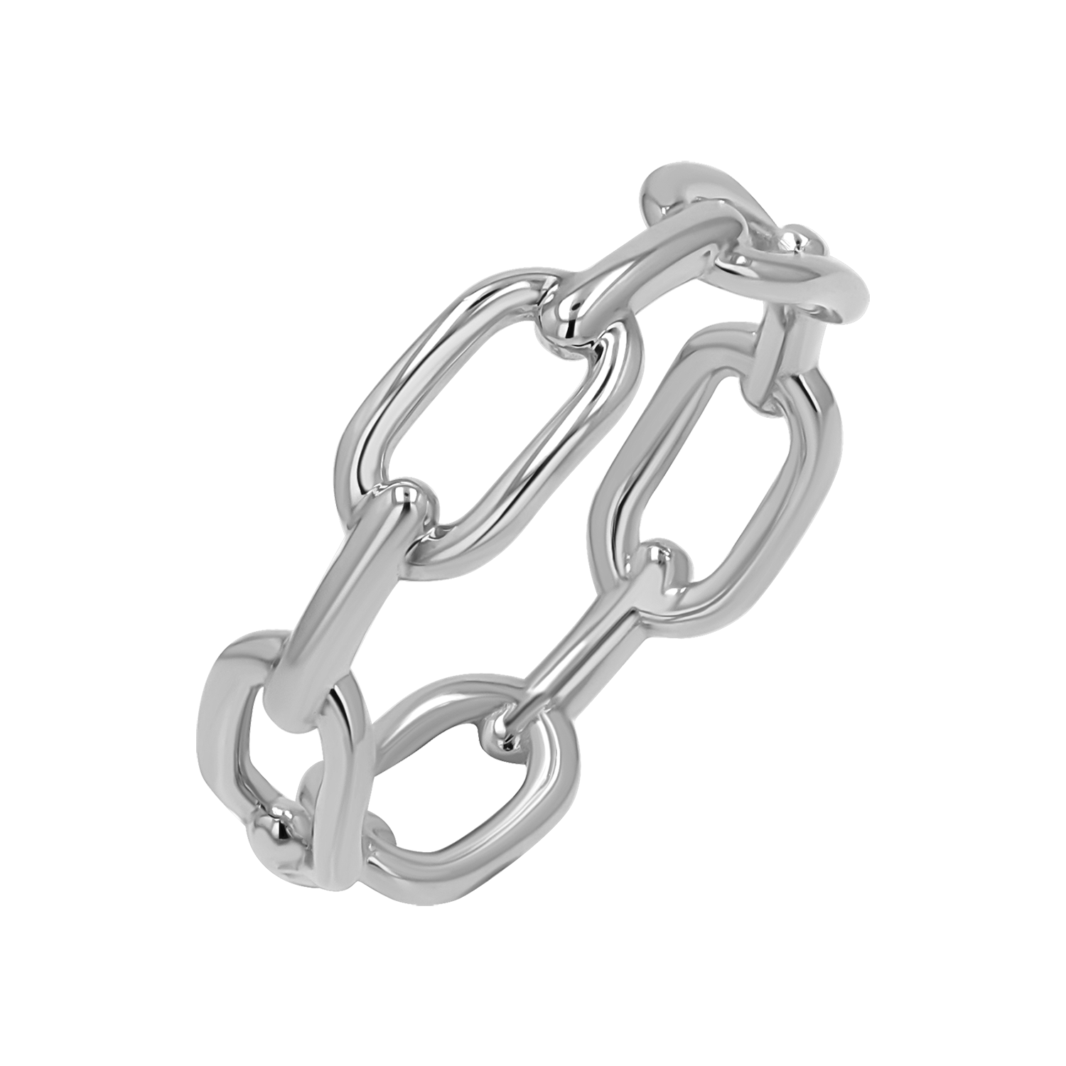 Wide Paper Clip Link Ring