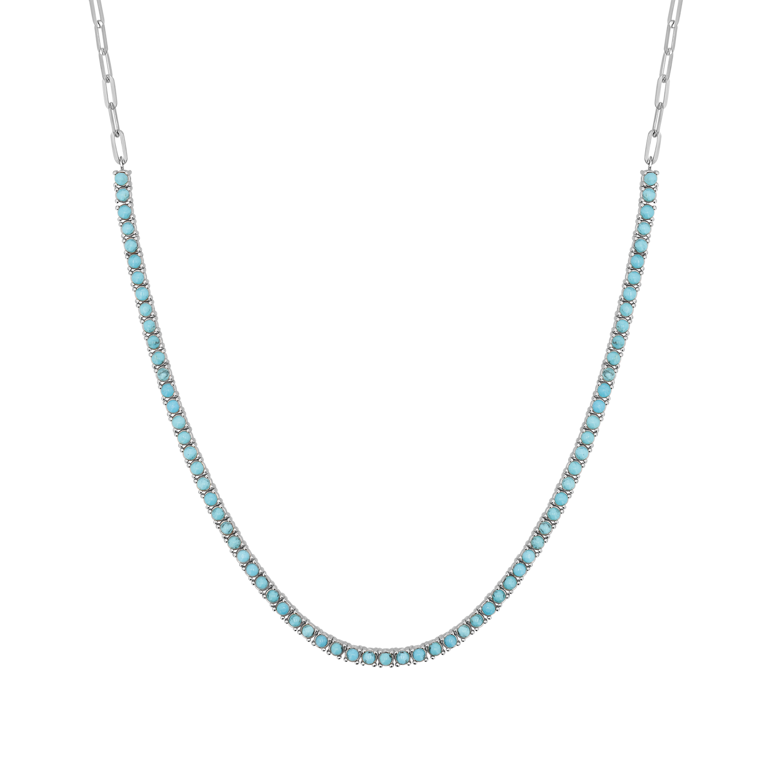 Turquoise Tennis Necklace