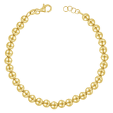 14K Gold 5mm Ball Bead Bracelet