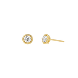 Round Diamond Stud Earrings
