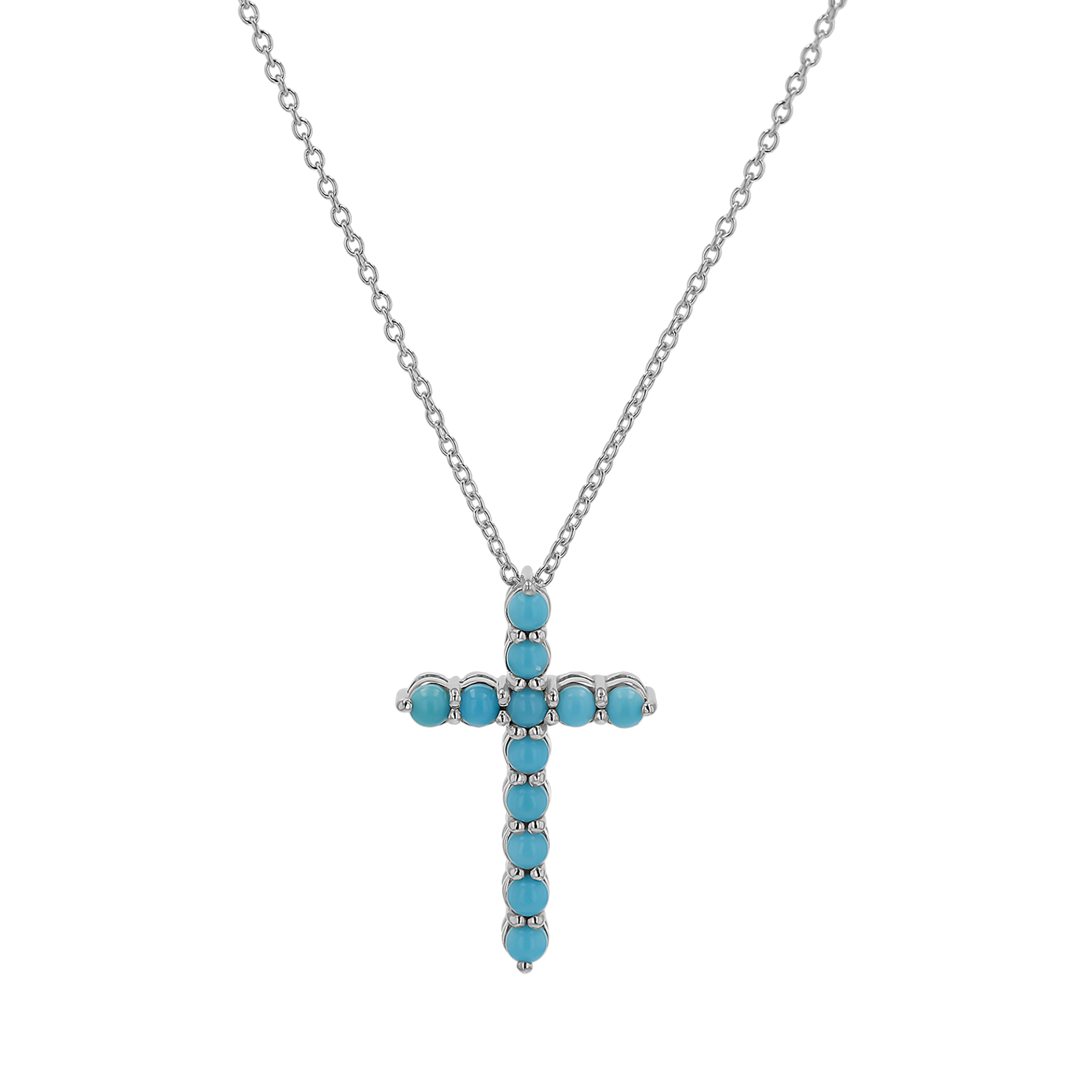 Turquoise Cross Necklace