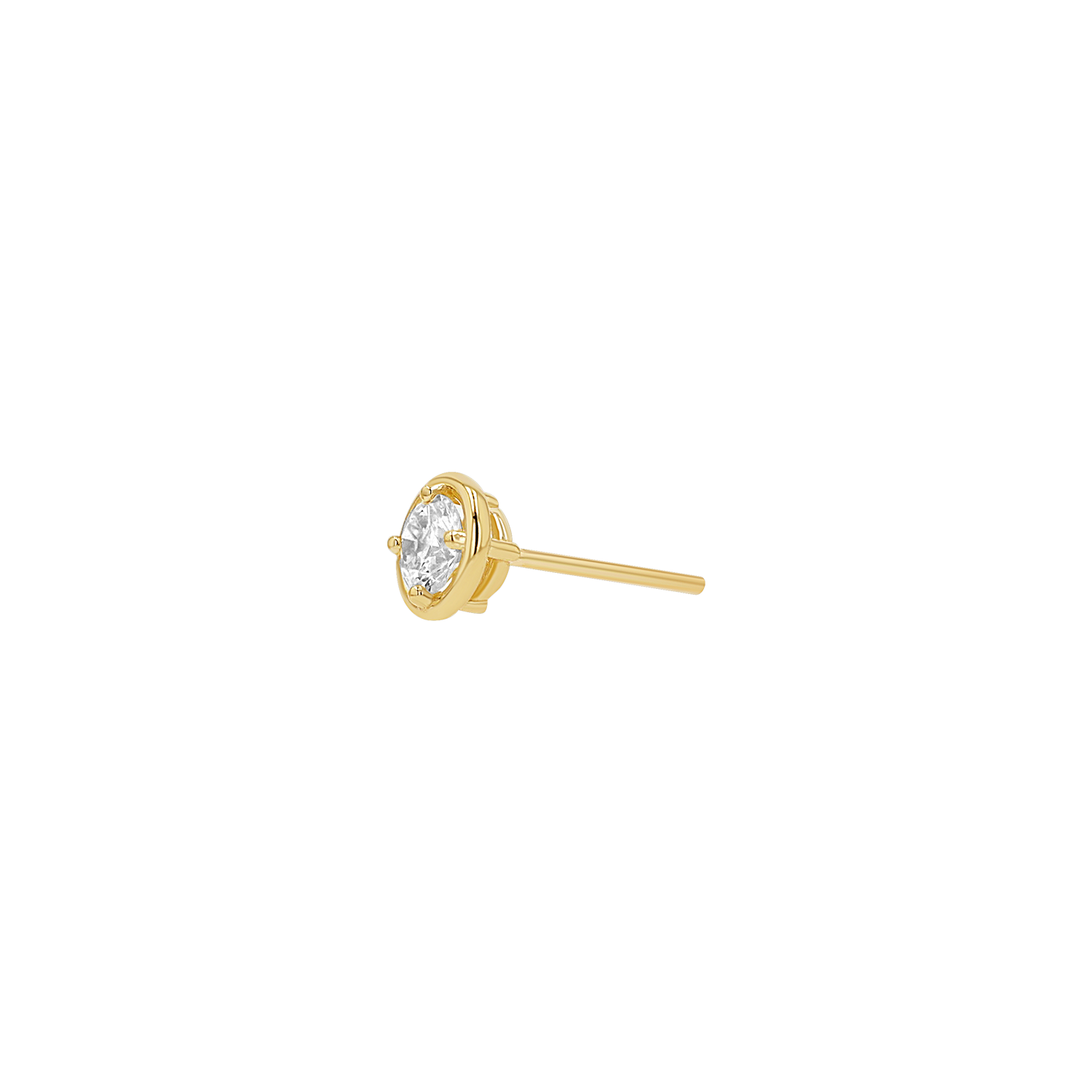 Round Diamond Stud Earrings