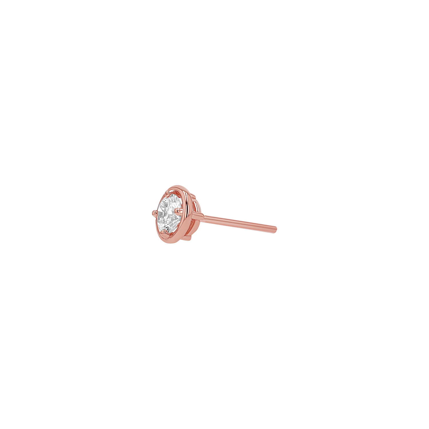 Round Diamond Stud Earrings