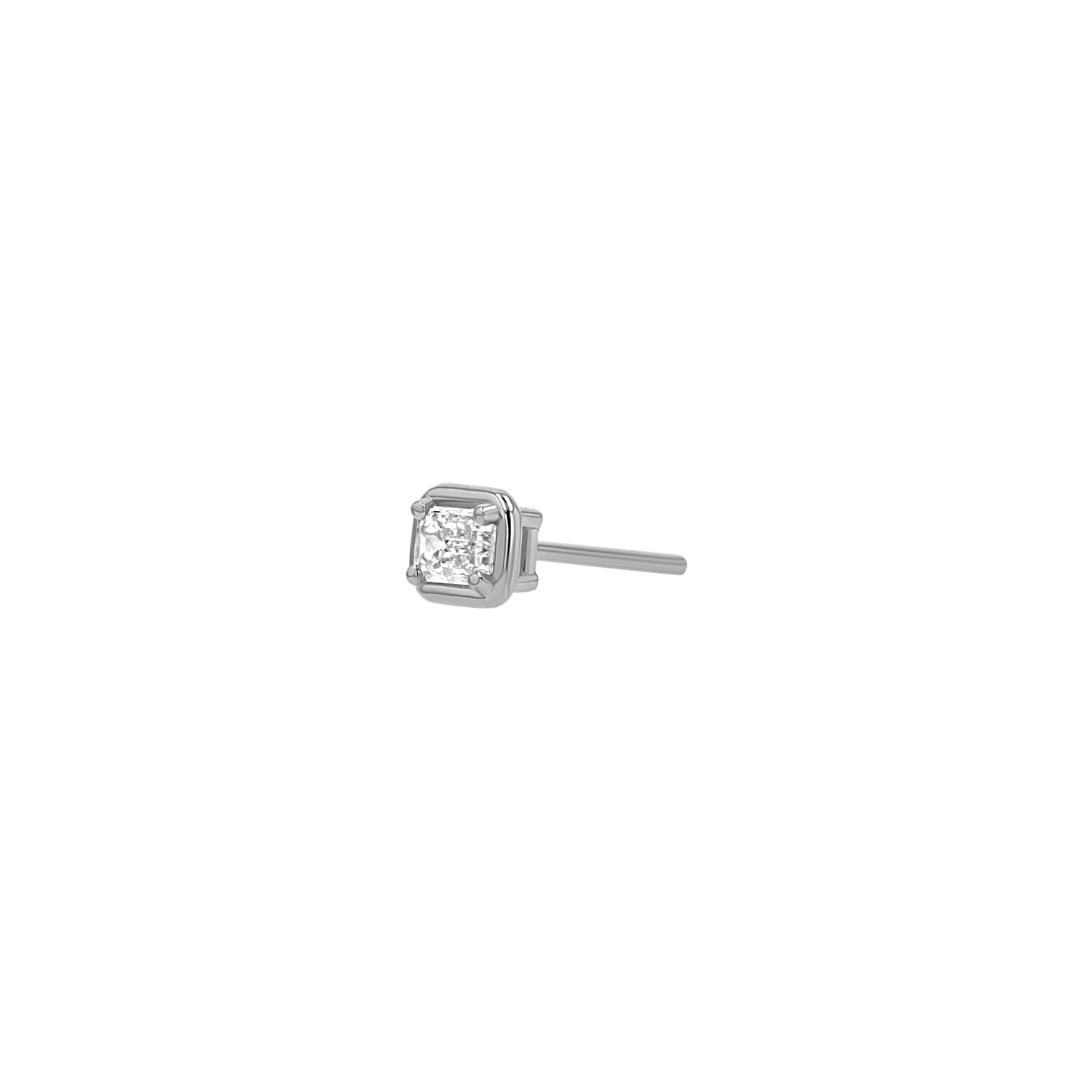 Emerald Diamond Stud Earrings
