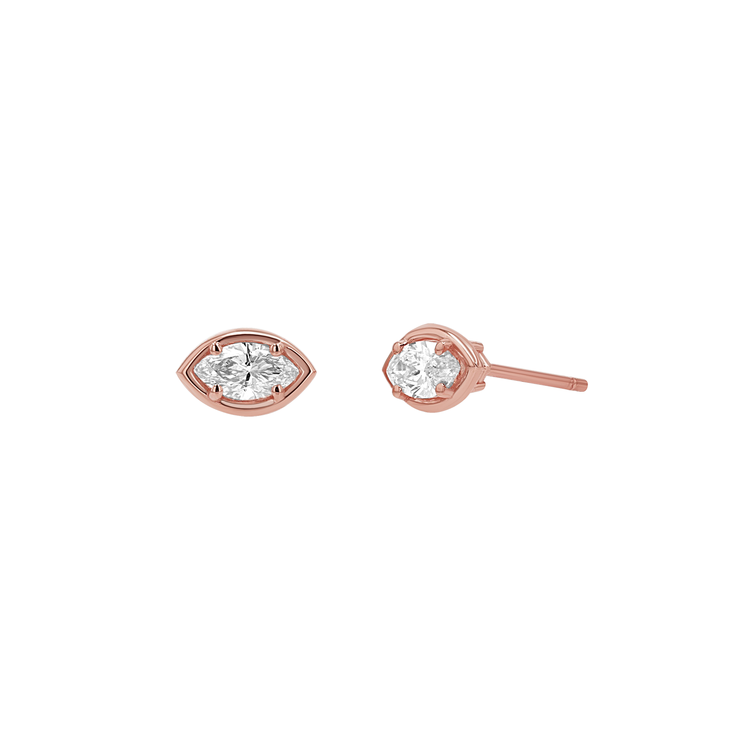 Marquise Diamond Stud Earrings