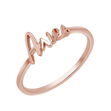 Zodiac Script Ring