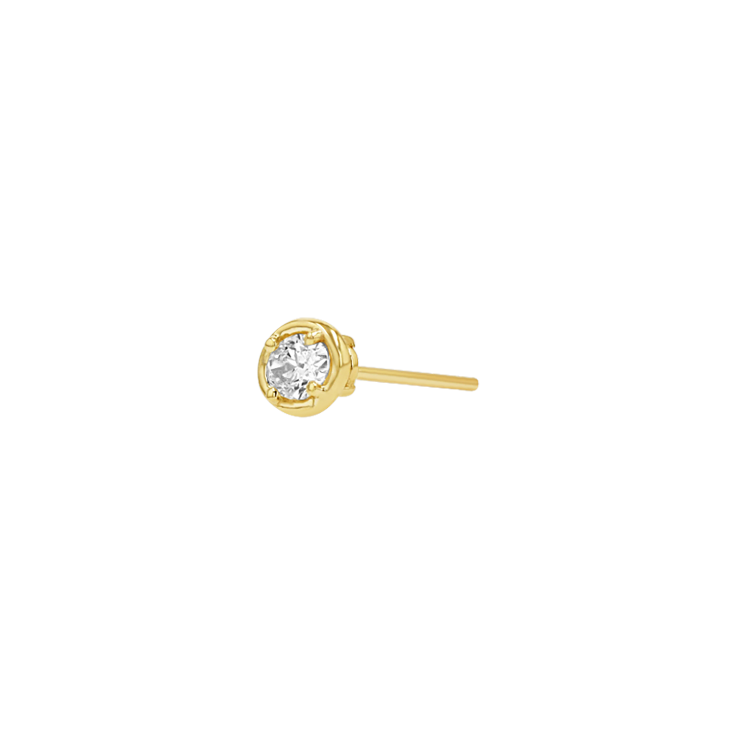 Oval Diamond Stud Earrings