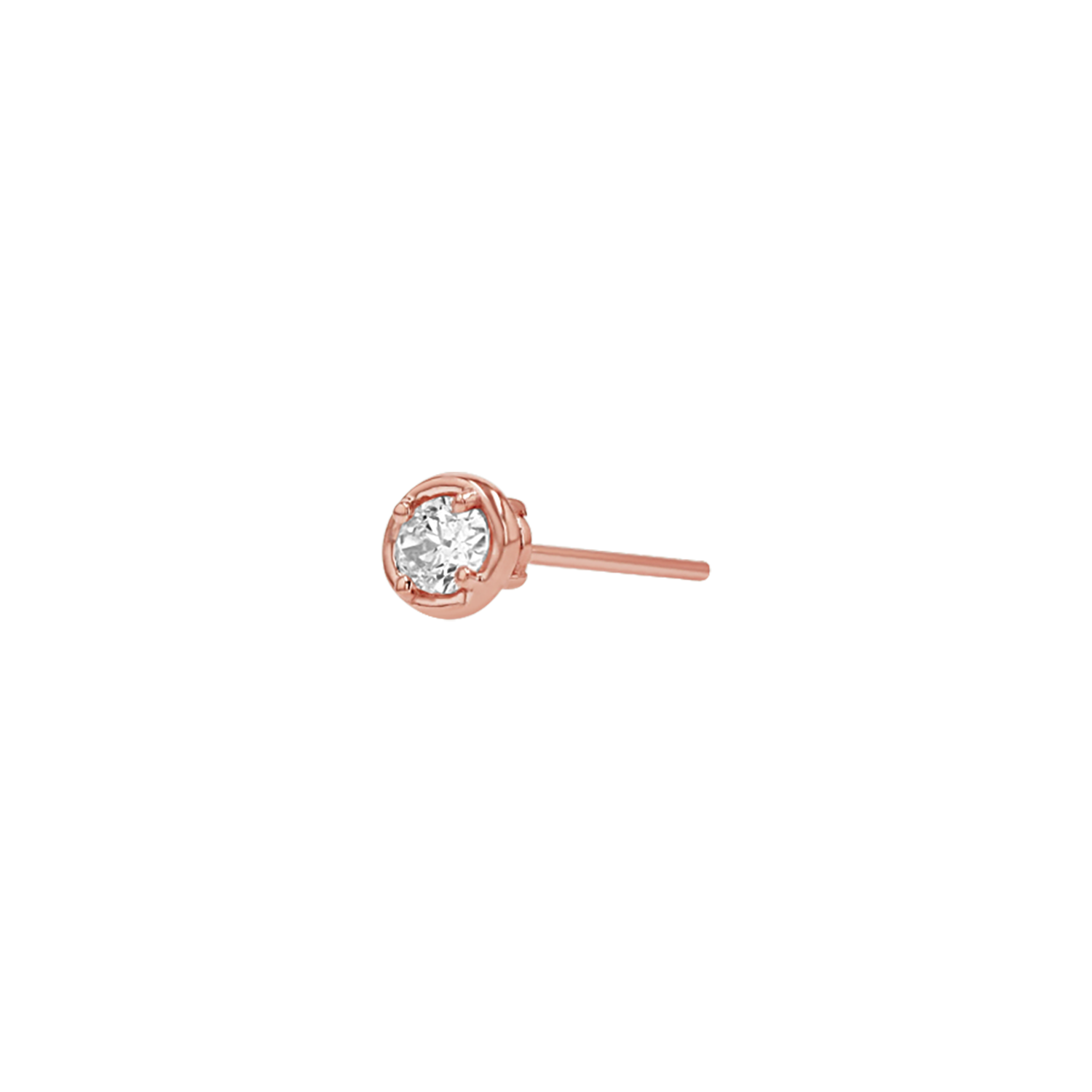 Oval Diamond Stud Earrings