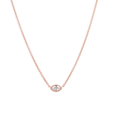 Marquise Diamond Solitaire Necklace