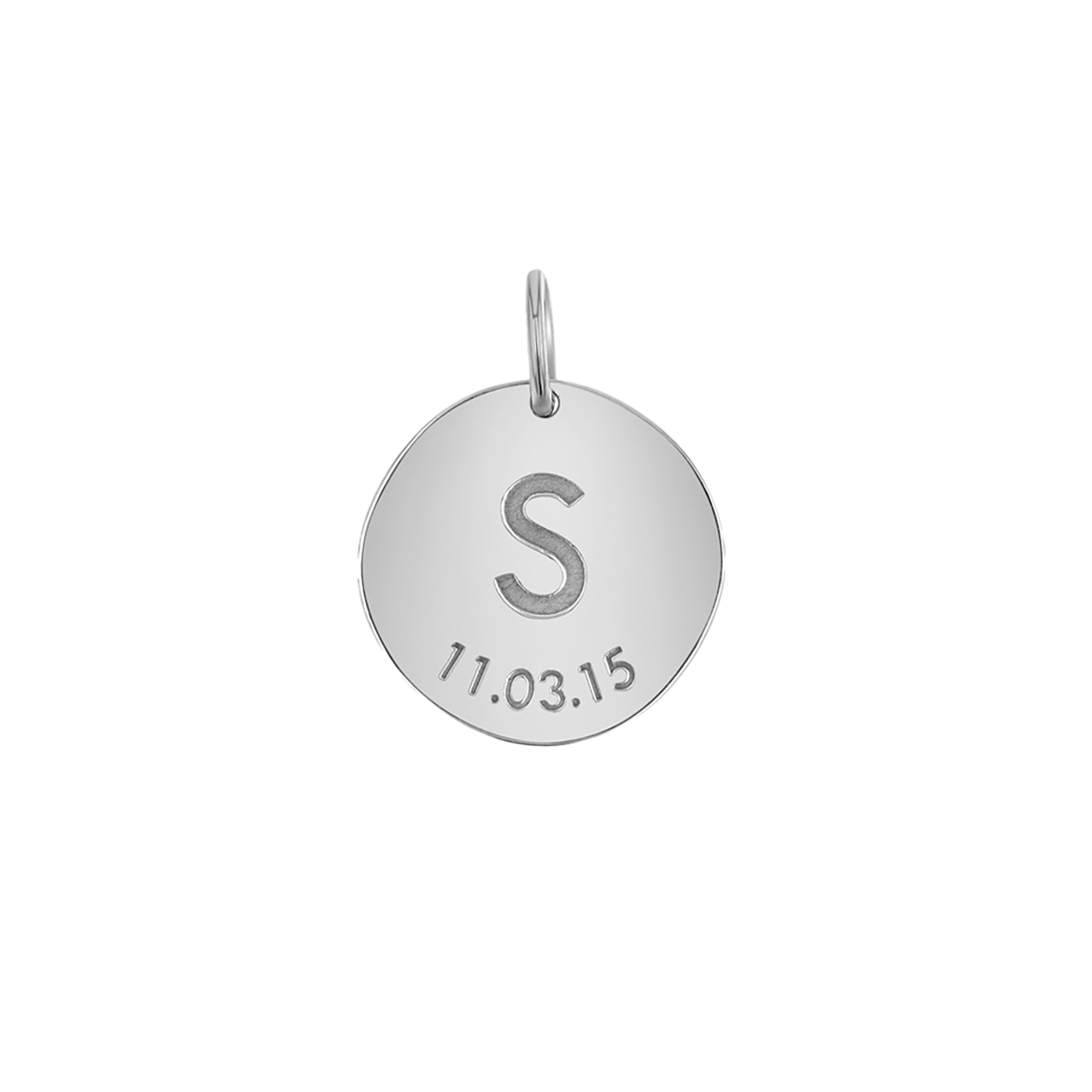 Engravable Initial & Date Charm