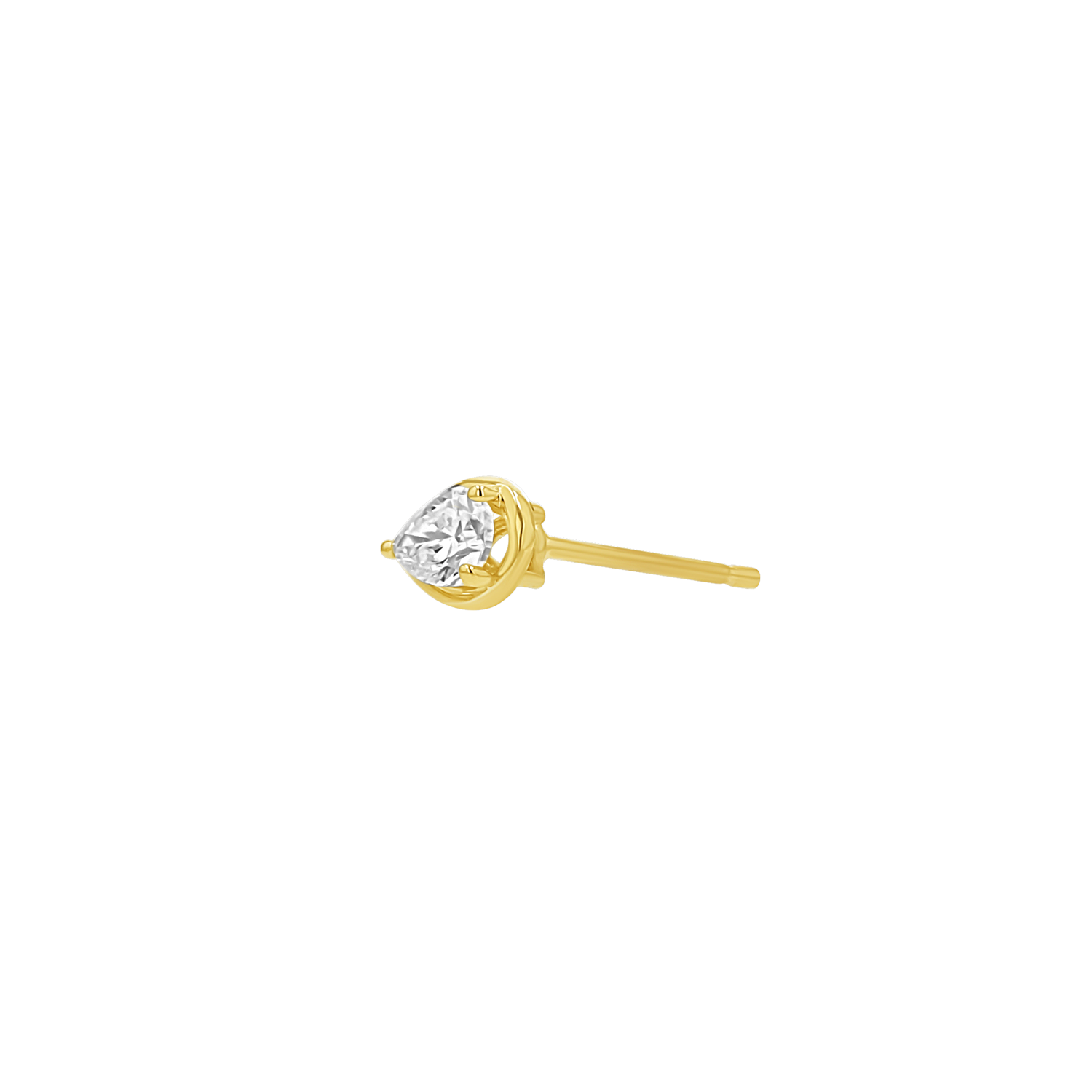 Pear Diamond Stud Earrings
