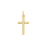 Herringbone Cross Charm