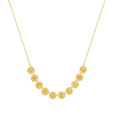 Round Bubble Name Necklace