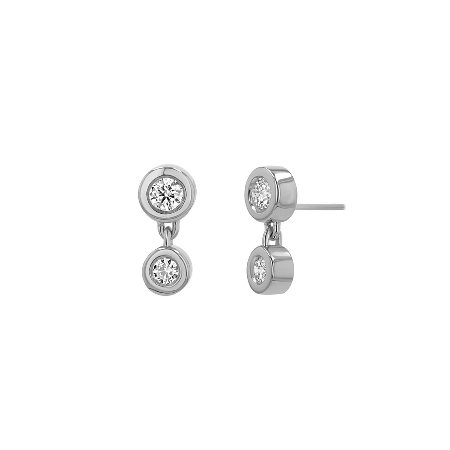 Linked Diamond Duo Studs