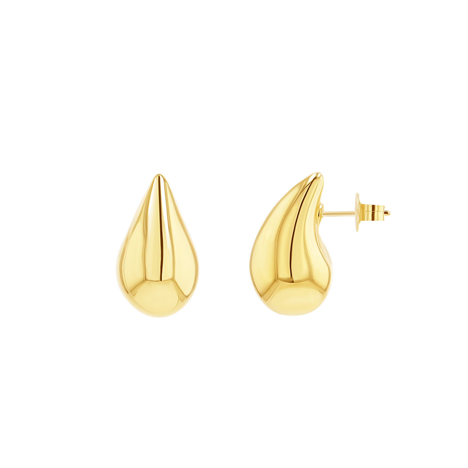 Puff Rain Drop Earrings