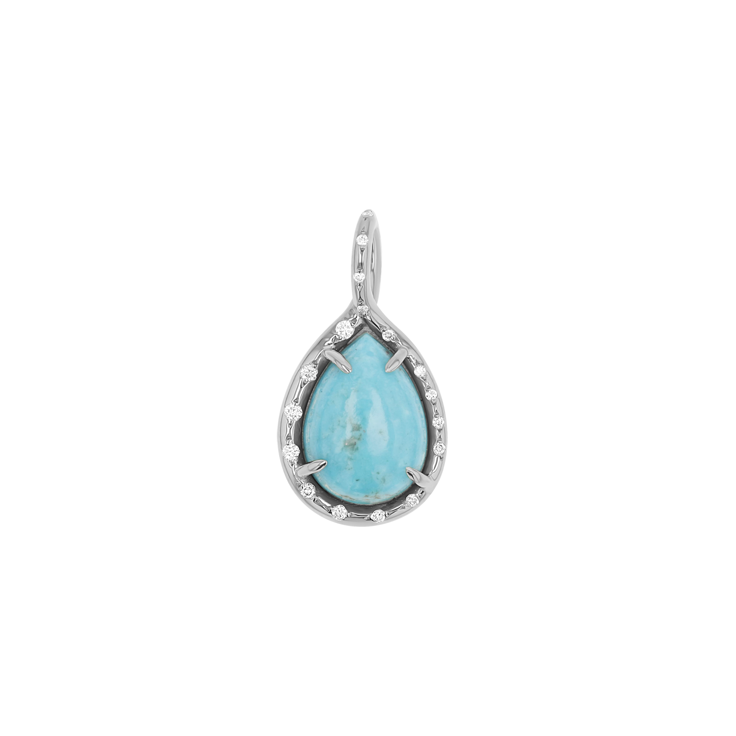 Turquoise Tear Drop Charm