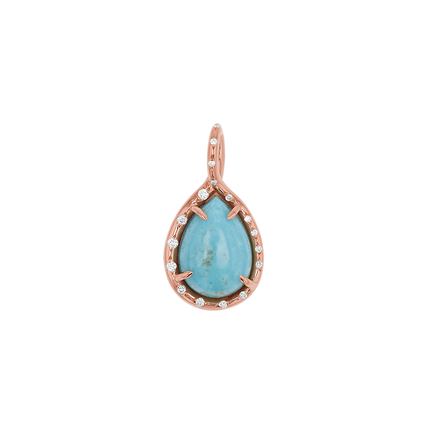 Turquoise Tear Drop Charm