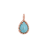 Turquoise Tear Drop Charm