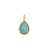 Turquoise Tear Drop Charm
