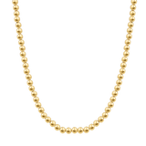 5mm Gold Bead Ball Necklace
