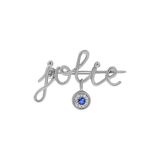 Mini Letter Name Pin with Round Eye Charm
