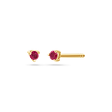 Tiny Gemstone Stud Earrings