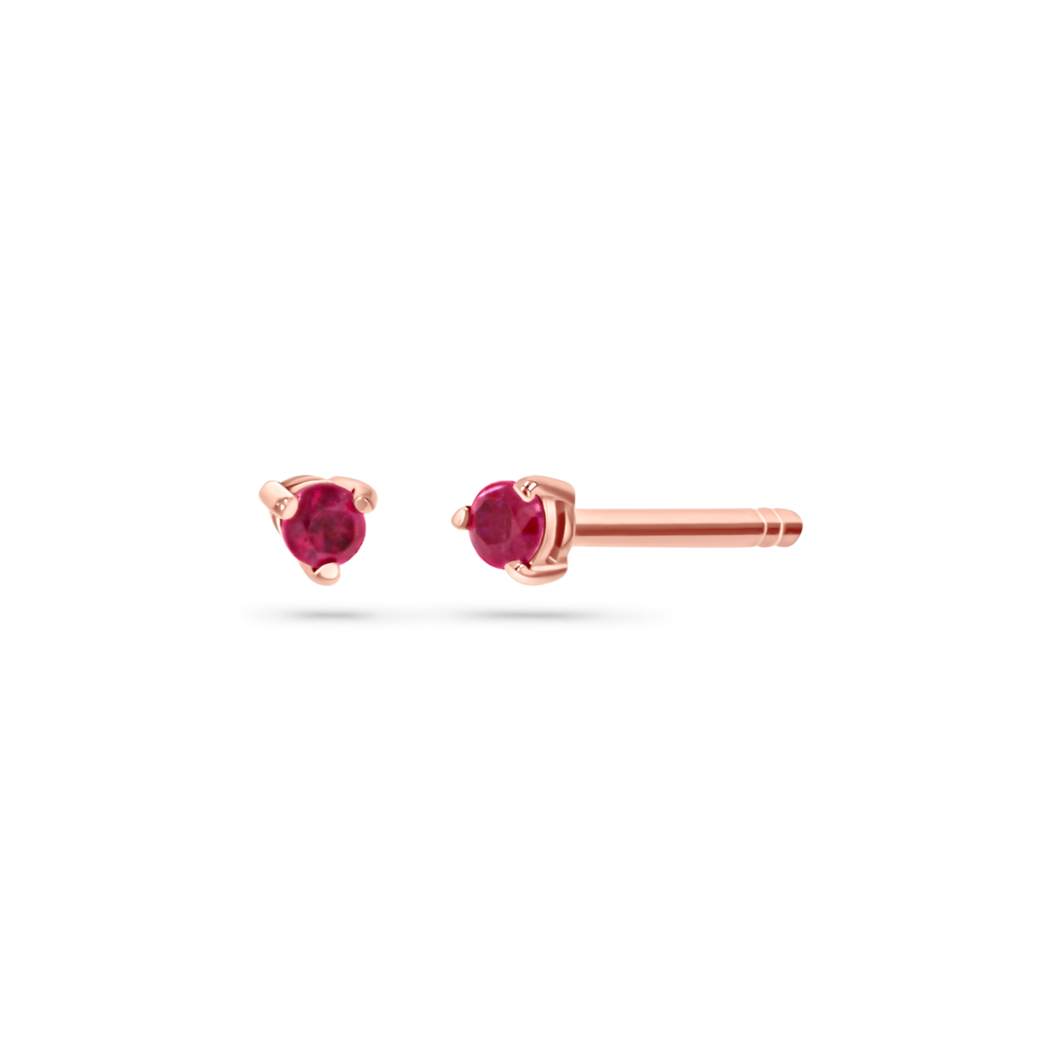 Tiny Gemstone Stud Earrings