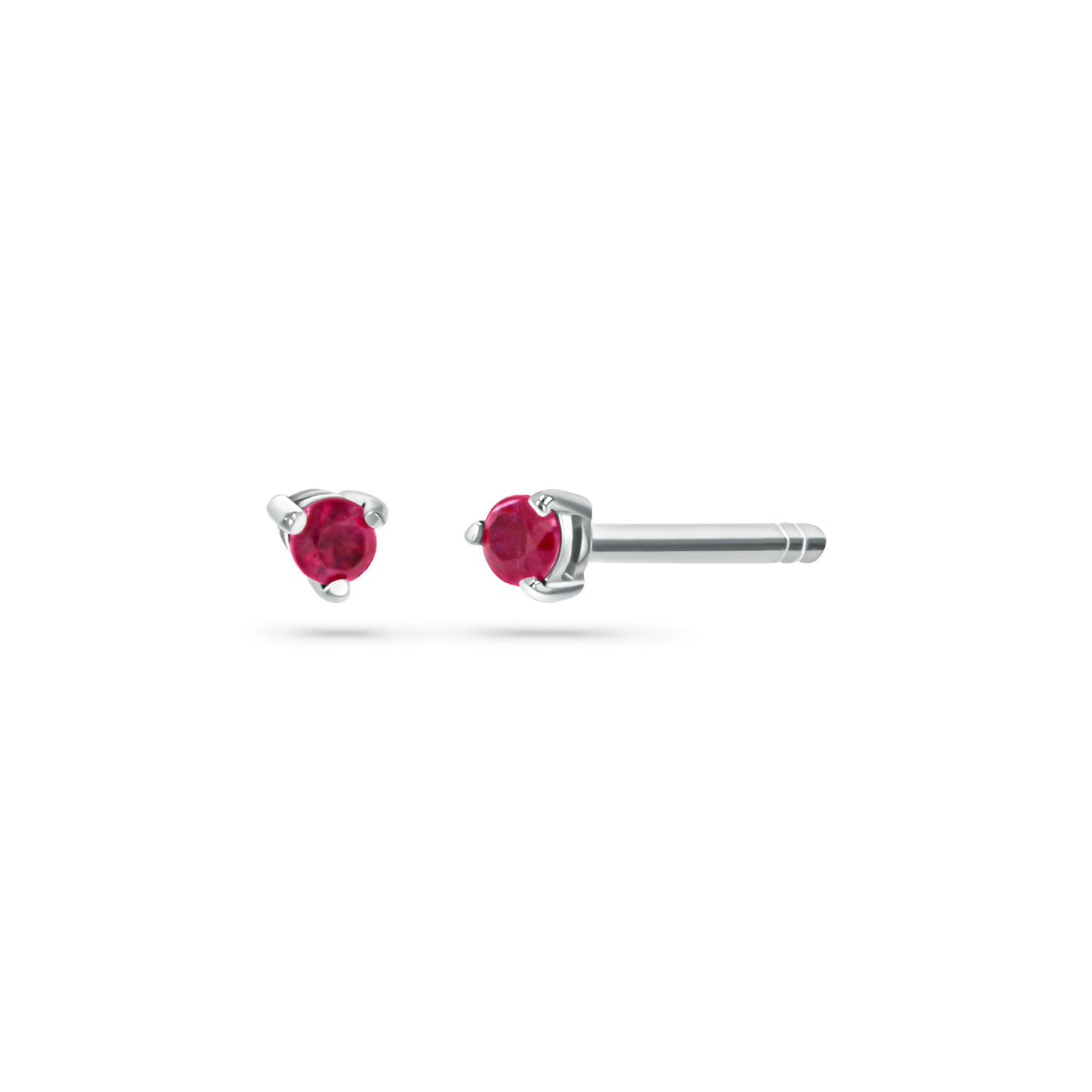 Tiny Gemstone Stud Earrings