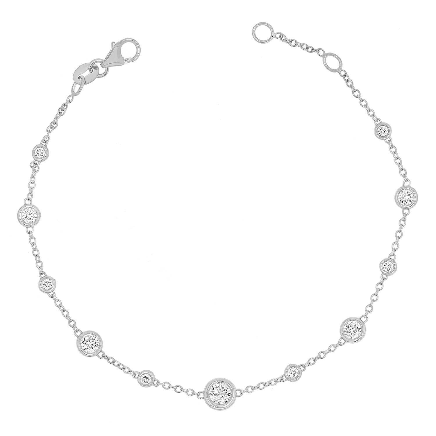 Endless Diamond Strand Bracelet