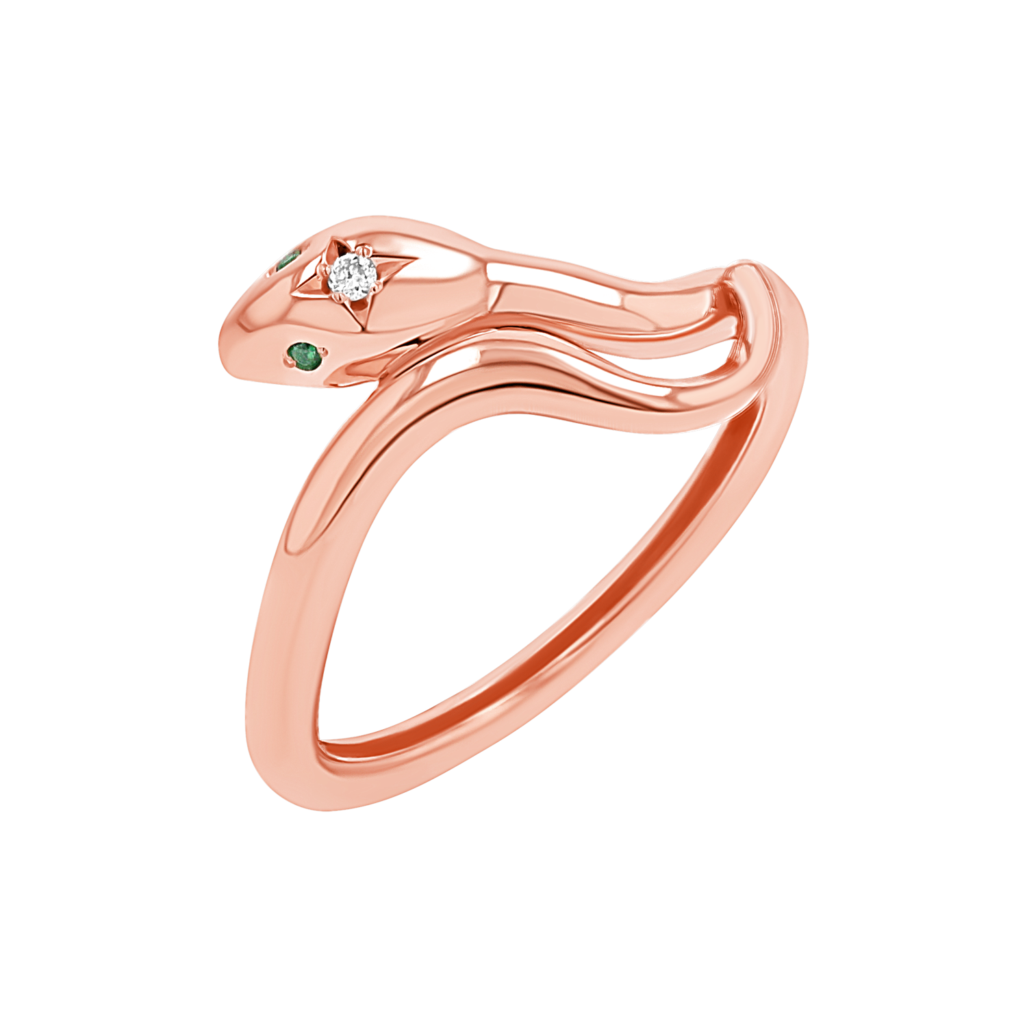 Diamond Serpentine Wrap Ring