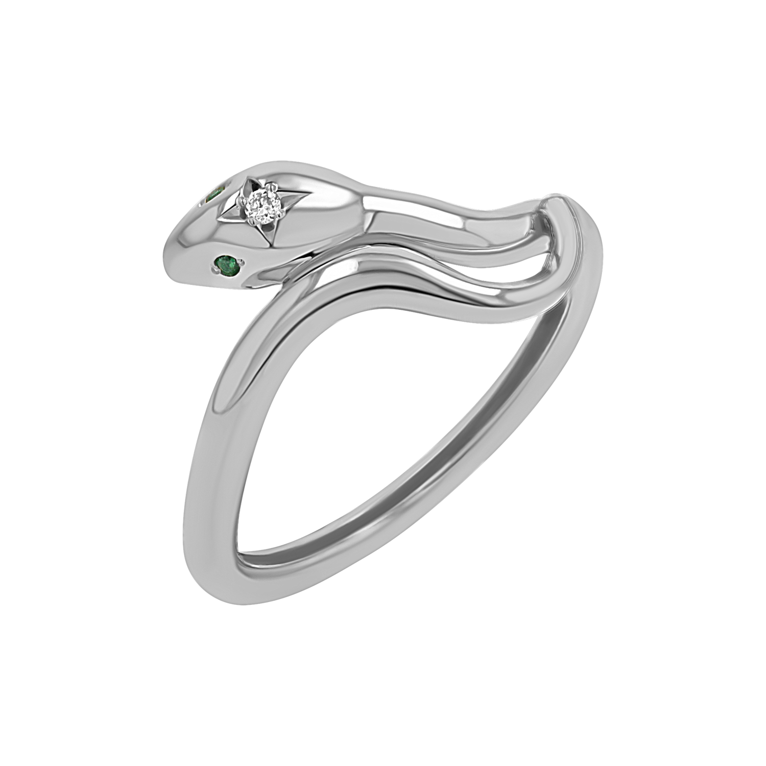 Diamond Serpentine Wrap Ring