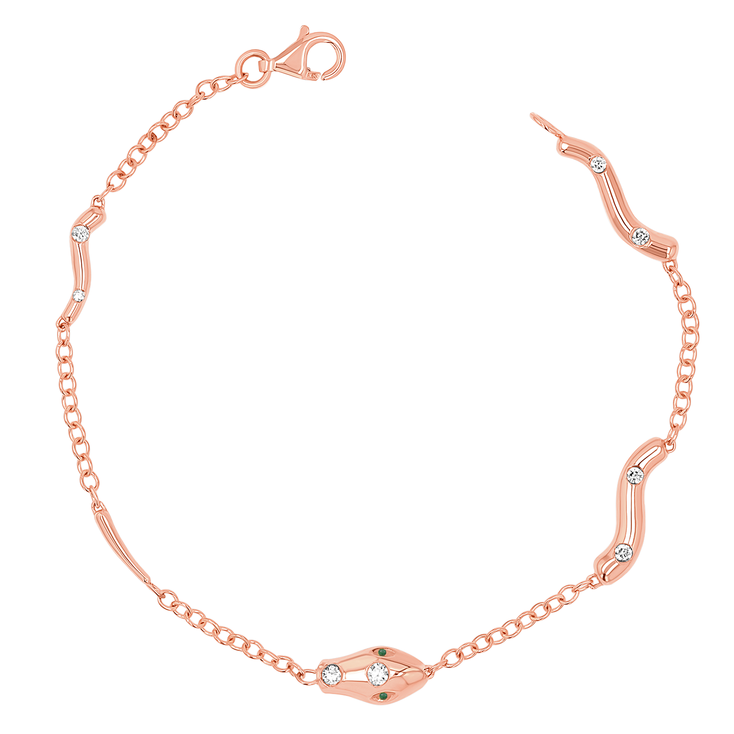 Diamond Serpentine Strand Bracelet