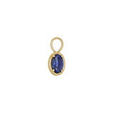 Gemstone Oval Huggie Charms