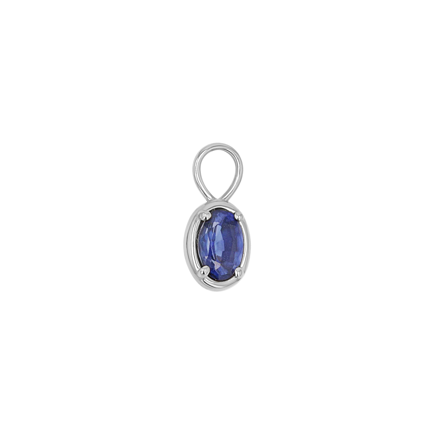Gemstone Oval Huggie Charms