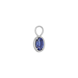 Gemstone Oval Huggie Charms