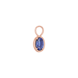 Gemstone Oval Huggie Charms