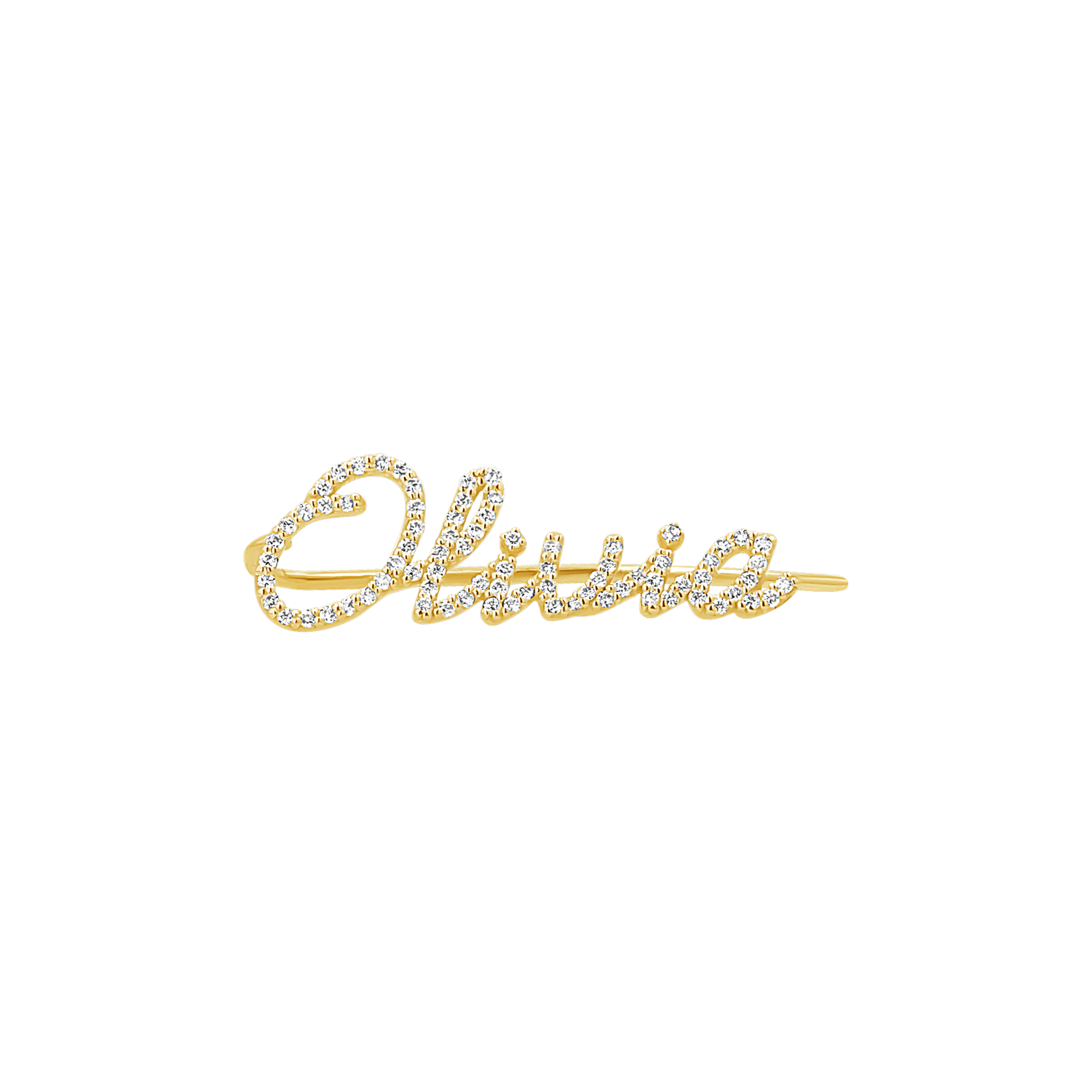 Diamond Personalized Name Ear Crawler