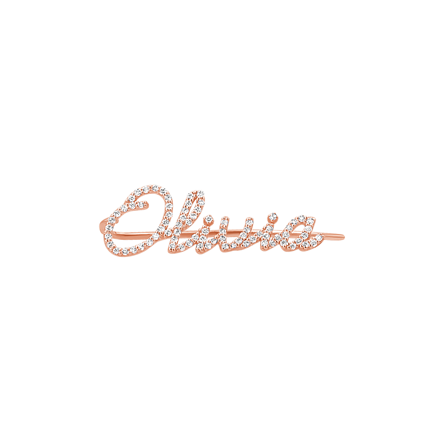 Diamond Personalized Name Ear Crawler