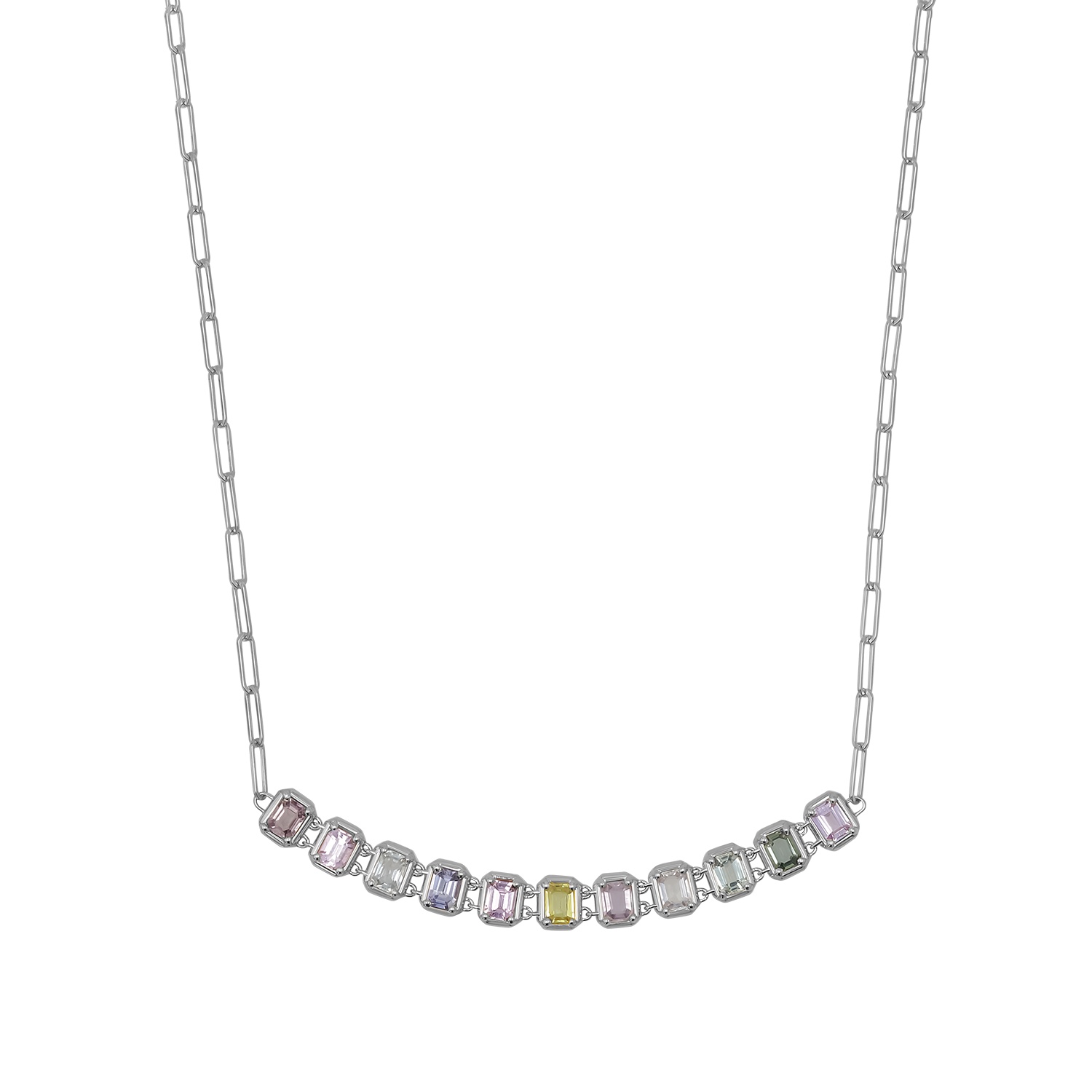 Emerald Cut Sapphire Choker