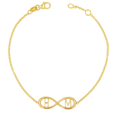 Infinity Letter Bracelet