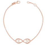 Infinity Letter Bracelet