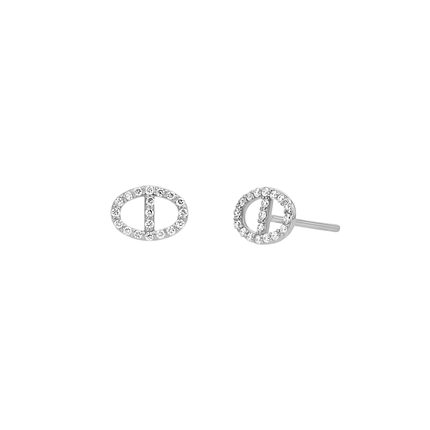 Mariner Diamond Stud Earrings