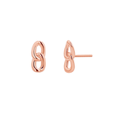 Cuban Curb Link Stud Earrings