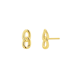 Cuban Curb Link Stud Earrings