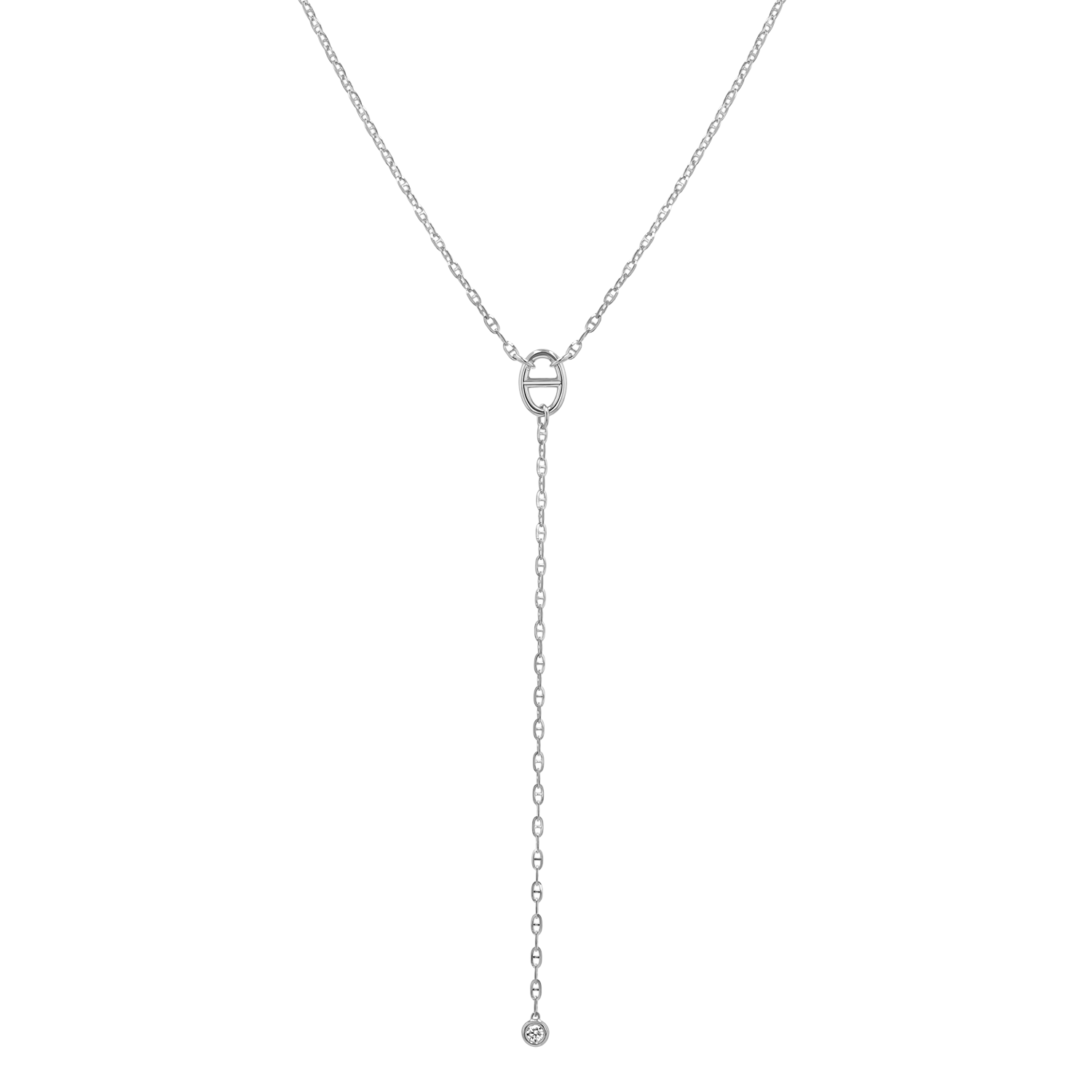 Diamond Mariner Lariat Necklace