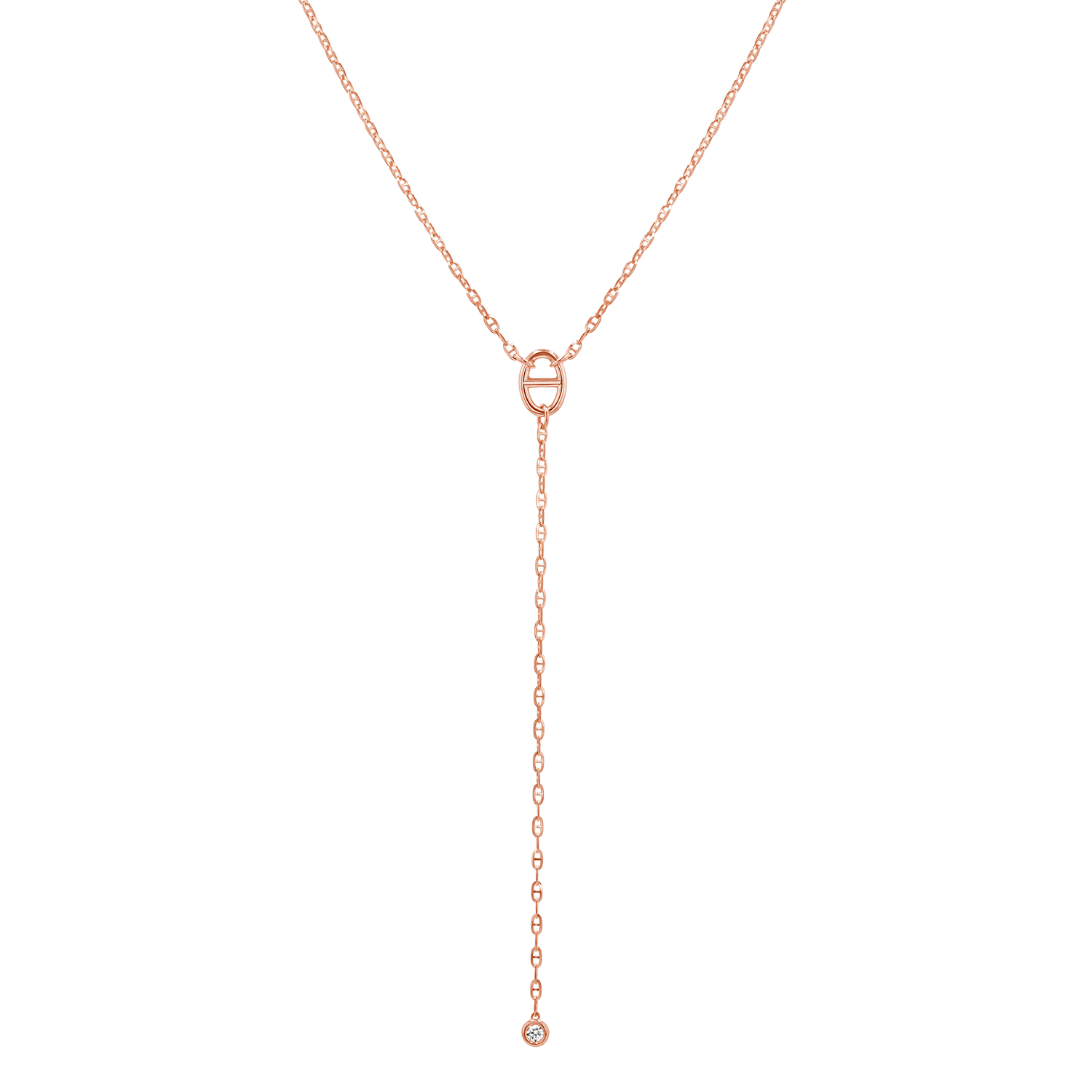 Diamond Mariner Lariat Necklace