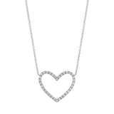 Diamond Open Heart Necklace