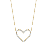 Diamond Open Heart Necklace