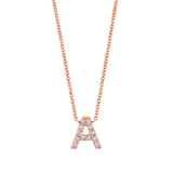 Kids Diamond Pave Letter Necklace